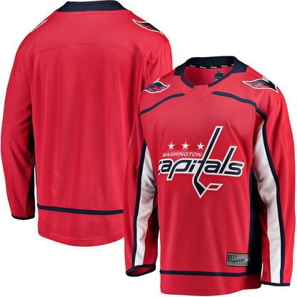 W.Capitals Fanatics Branded Breakaway Home Jersey Red Stitched American Hockey Jerseys CROVYIE