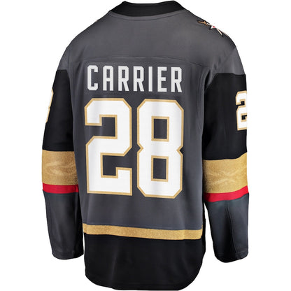V.Golden Knights #28 William Carrier Alternate Breakaway Player Jersey Gray Hockey Jerseys CROVYIE