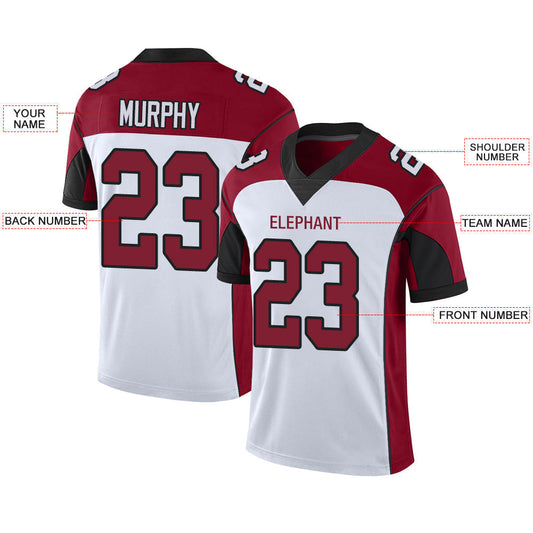 Custom A.Cardinal Men American White Stitched Football Jerseys