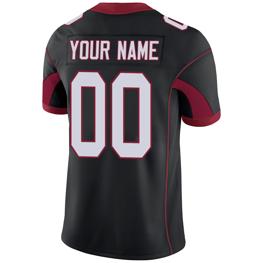 Custom A.Cardinal Men American Black Stitched Football Jerseys