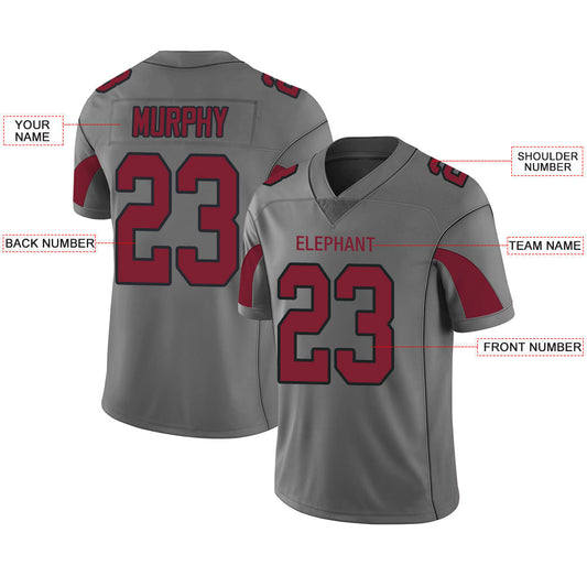 Custom A.Cardinal Men American Grey Fashion Vapor Limited Stitched Football Jersey