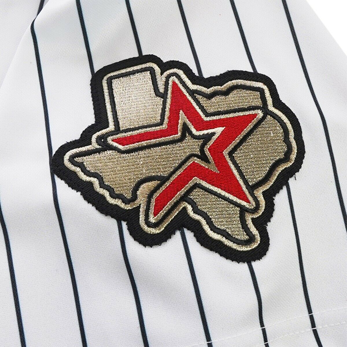 Custom Houston Astros 2012 White Men's Jersey Stitched Black Stripe